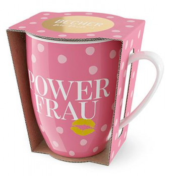 Becher - Auf uns Mädels - POWERFRAU